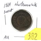 1864 New Brunswick penny