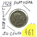 1928 Portugal 50 centavos