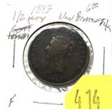 1843 New Brunswick penny