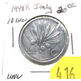 1948 Italy 10 lira