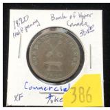 1820 Canadian bank token