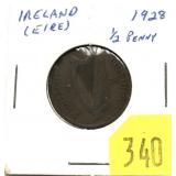 1928 Ireland half penny