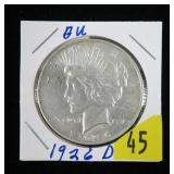 1926-D Peace dollar, BU