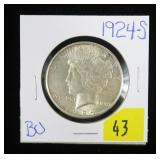 1924-S Peace dollar