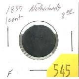 1837 Netherlands 1-cent