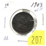 1903 Canadian Large cent