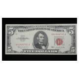 $5 red seal, series of 1963