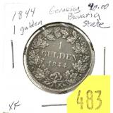 1844 Bavaria 1 gulden