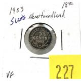 1903 Newfoundland 5-cent silver