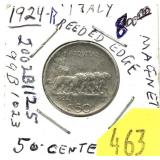 1924 Italy 50-cents