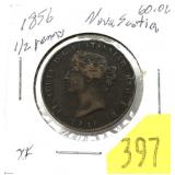 1856 Nova Scotia half penny