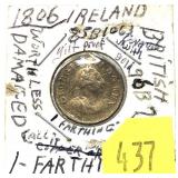 1806 Ireland 1 farthing