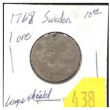 1768 Sweden 1 ore