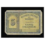 1943 Morocco 5 francs