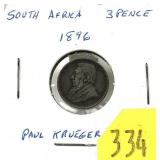 1896 South Africa 3 pence