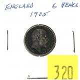 1905 British 6 pence