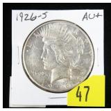 1926-S Peace dollar, AU