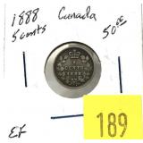 1888 Canadian 5-cent silver
