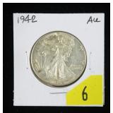 1942 Walking Liberty half dollar
