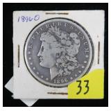 1896-O Morgan dollar