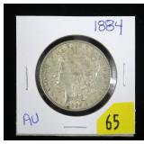 1884 Morgan dollar
