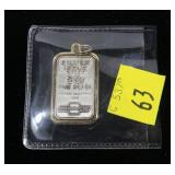 Silver bar, 2 Gr. Fine Silver- "Chevrolet"