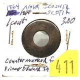 1864 Nova Scotia penny