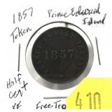 1857 Prince Edward Island token