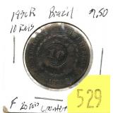 1830 Brazil 10 reis