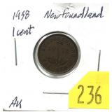 1938 Newfoundland penny