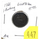 1868 British farthing