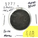 1777 Peru 2 reales
