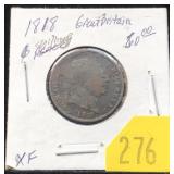 1818 British 1 shilling