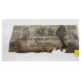 Obsolete $5 Bank of Illinois note
