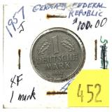 1957 Germany 1 mark