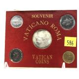 Souvenir Vatican coin set
