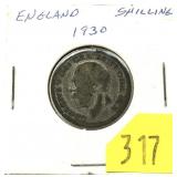 1930 England 1 shilling