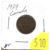 1929 Canadian penny