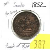 1852 Canadian bank token