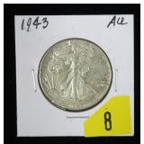 1943 Walking Liberty half dollar
