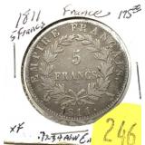 1811 French 5 francs