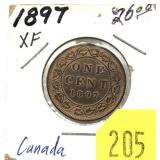 1897 Canadian Large cent