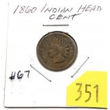 1860 Indian Head cent