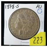 1878-S Morgan dollar, AU