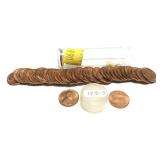 Roll of 1970-S Lincoln cents