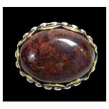 Carolyn Pollack sterling silver oval cabochon