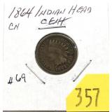 1864 Indian Head cent