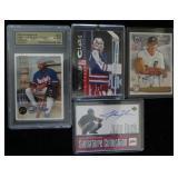 Lot, 4 autographed Sports  Cards , 3 Baseball with
