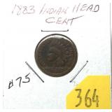 1883 Indian Head cent