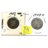 x2- Barber quarters -x2 quarters -Sold by the